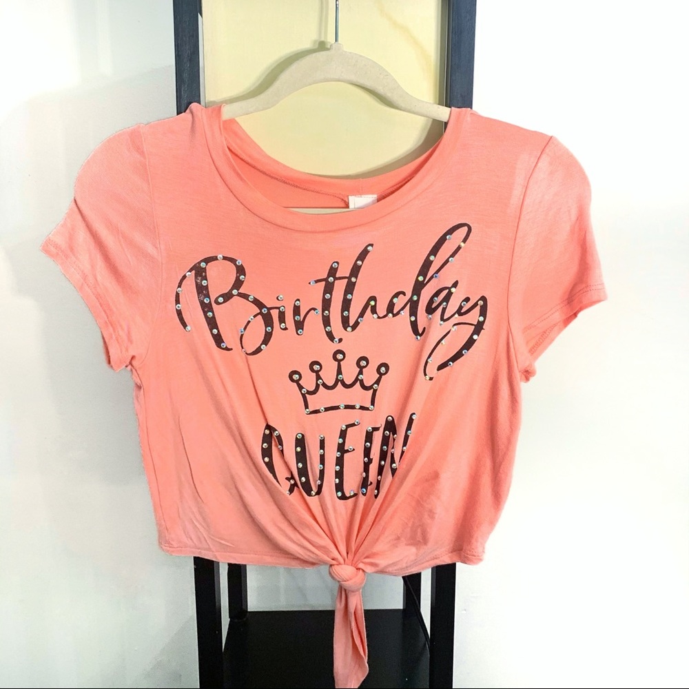 New Birthday Queen Cropped Tee